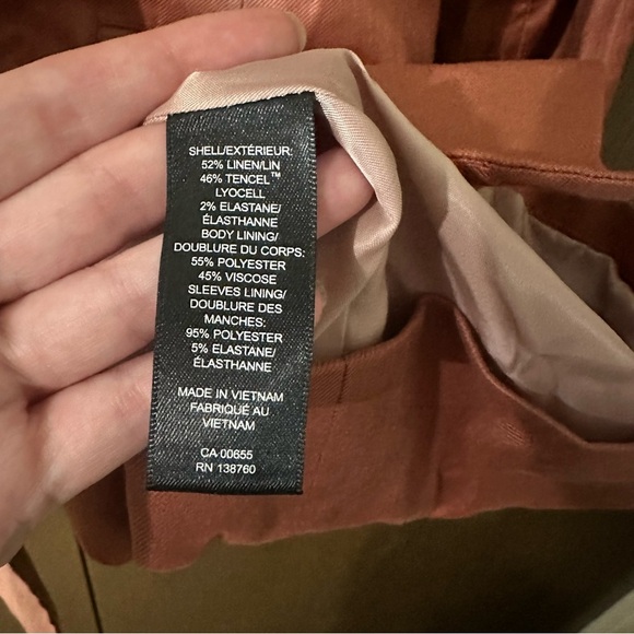 RW&Co. Women's Russet One-Button Blazer Lined Office Business Professional XXL - Picture 10 of 11